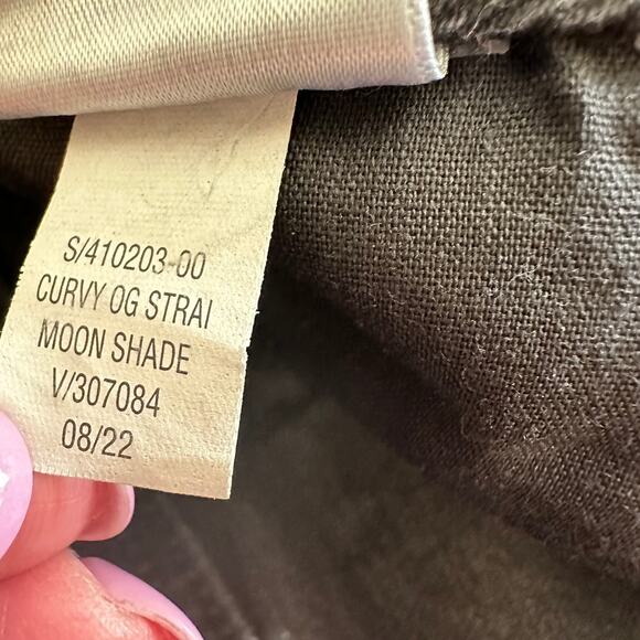 NEW Old Navy Jeans High Rise Curvy OG Straight Button Fly Black Denim Women's 20 - Picture 8 of 11